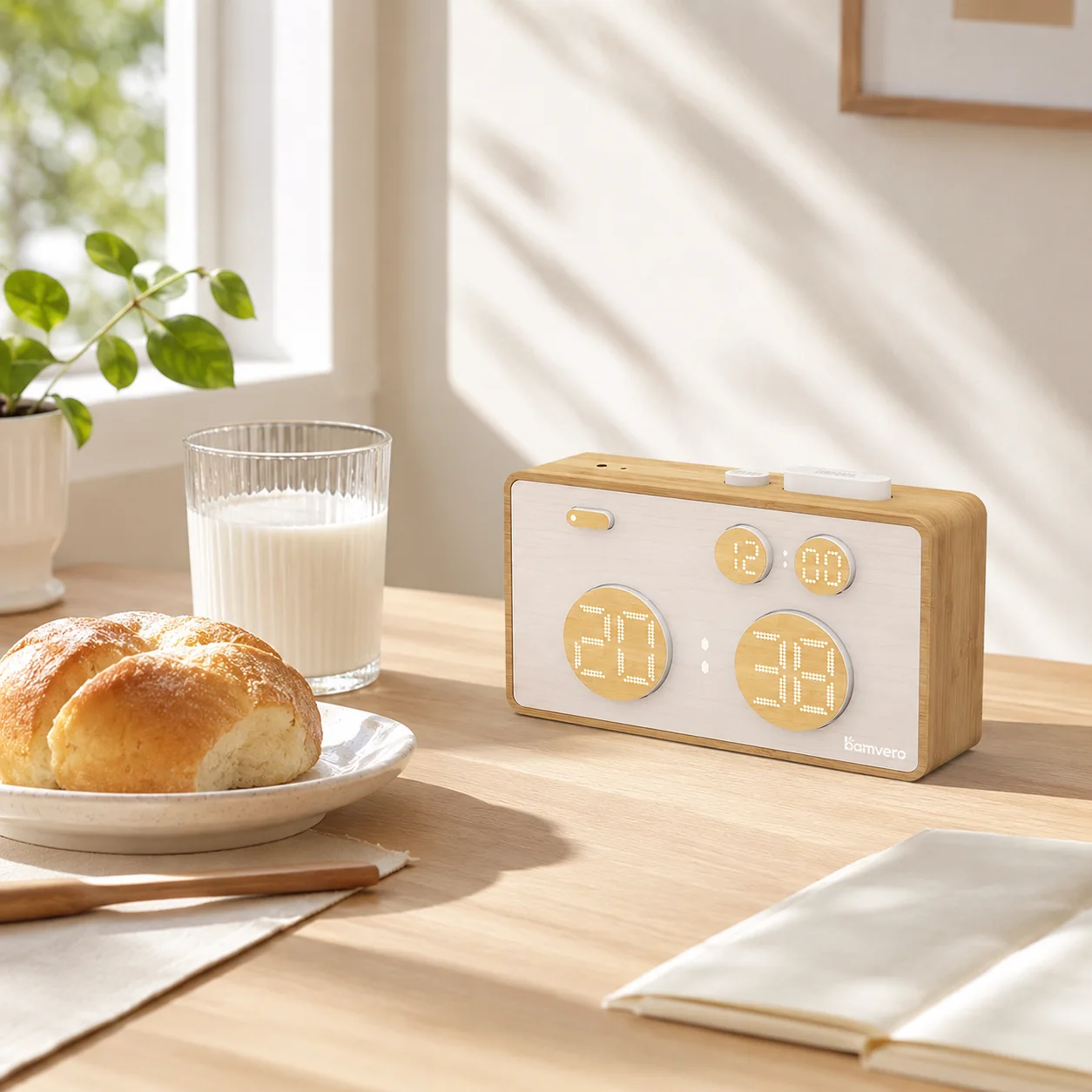 Custom Bamboo Alarm Clock Wholesale for Eco Brands