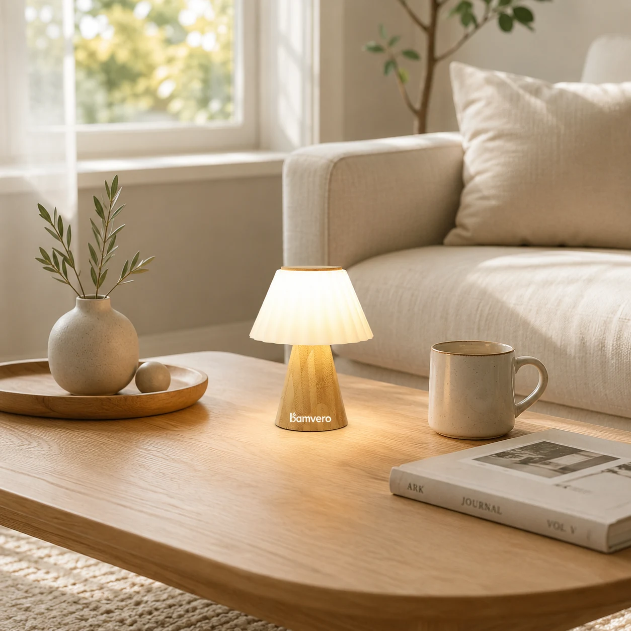Wholesale bamboo mushroom lamp for custom eco lighting and OEM branding