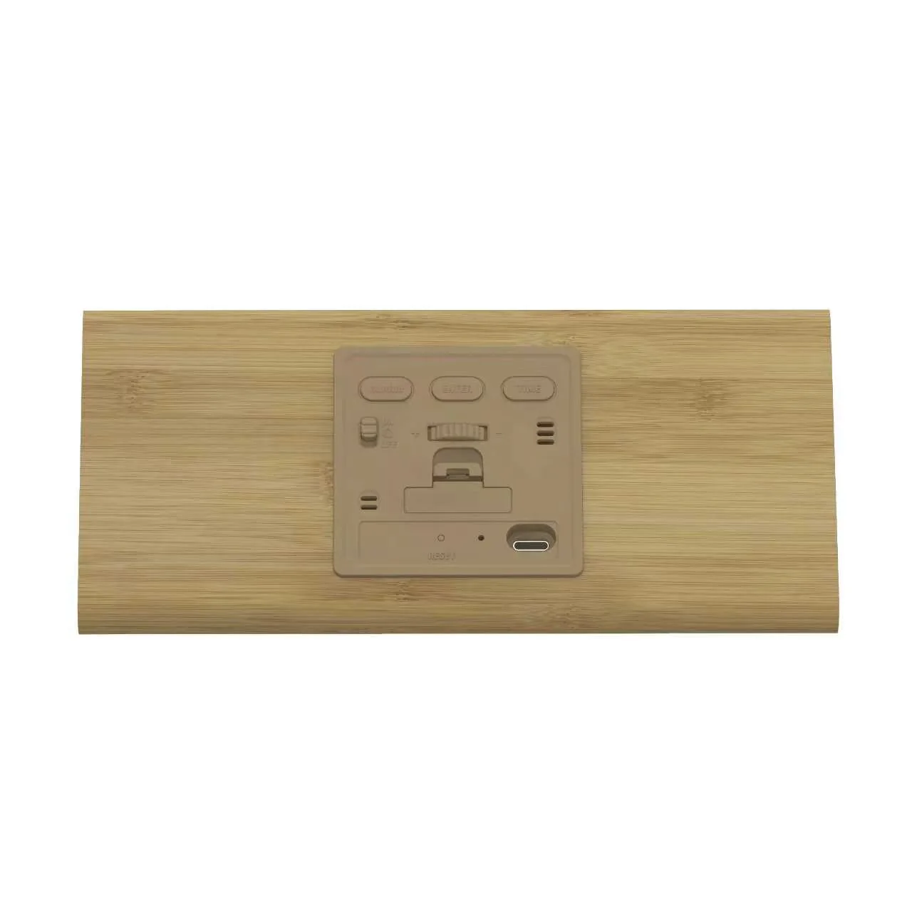Triangular bamboo digital clock