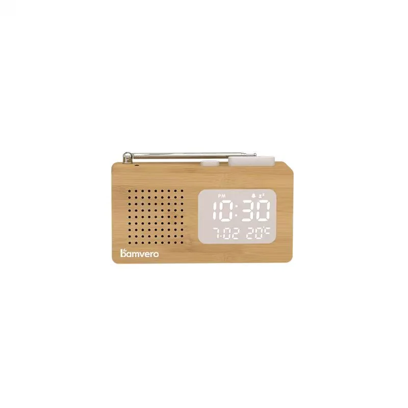 Bamboo alarm clock models prepared for a wholesale retail range comparison