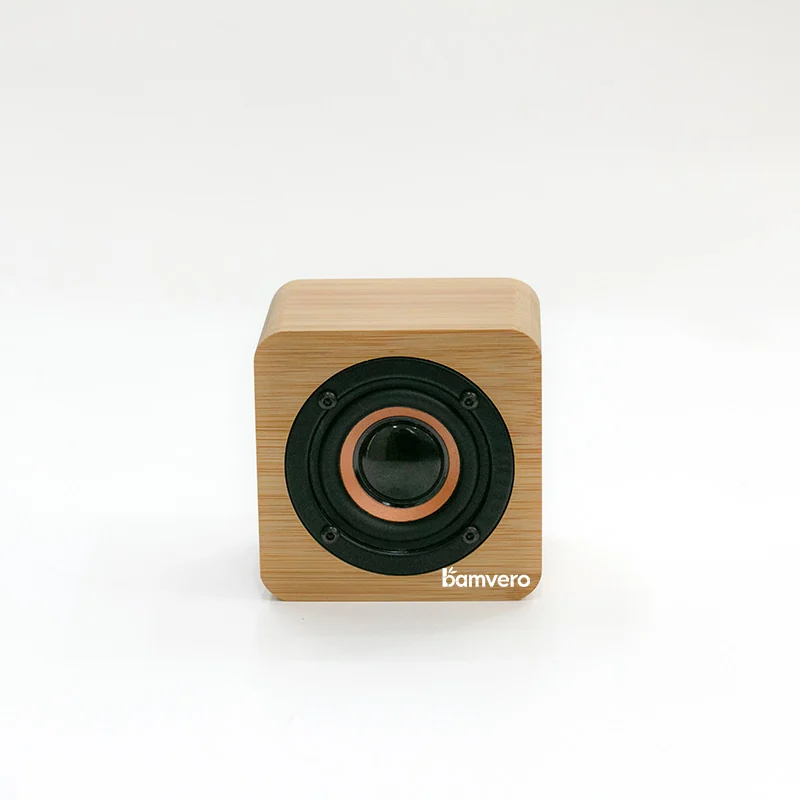 Y103N Bamboo Bluetooth Speaker Clock product view for B2B sourcing